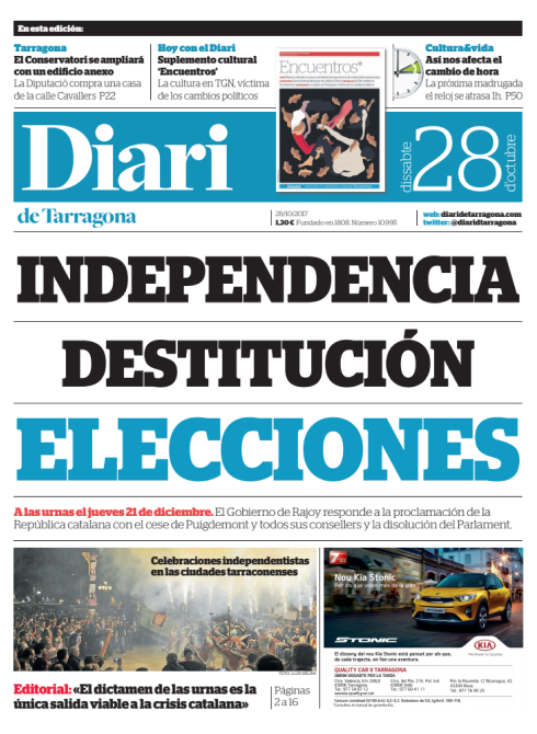 Independencia, destitución, elecciones