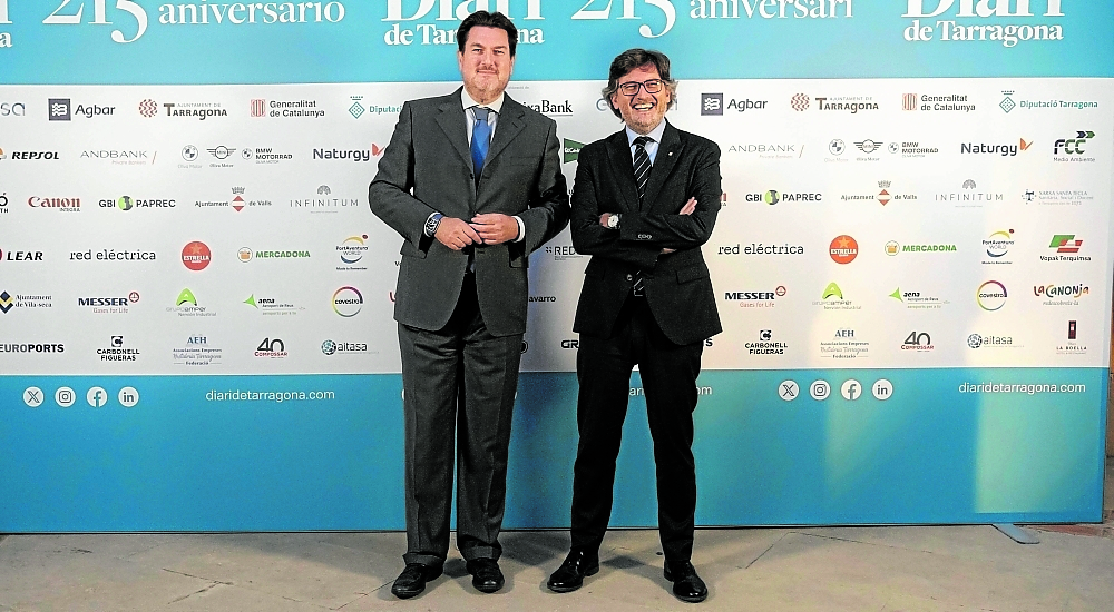 Santiago Batchilleria y Javier Villamayor, secretari de Govern de la Generalitat.