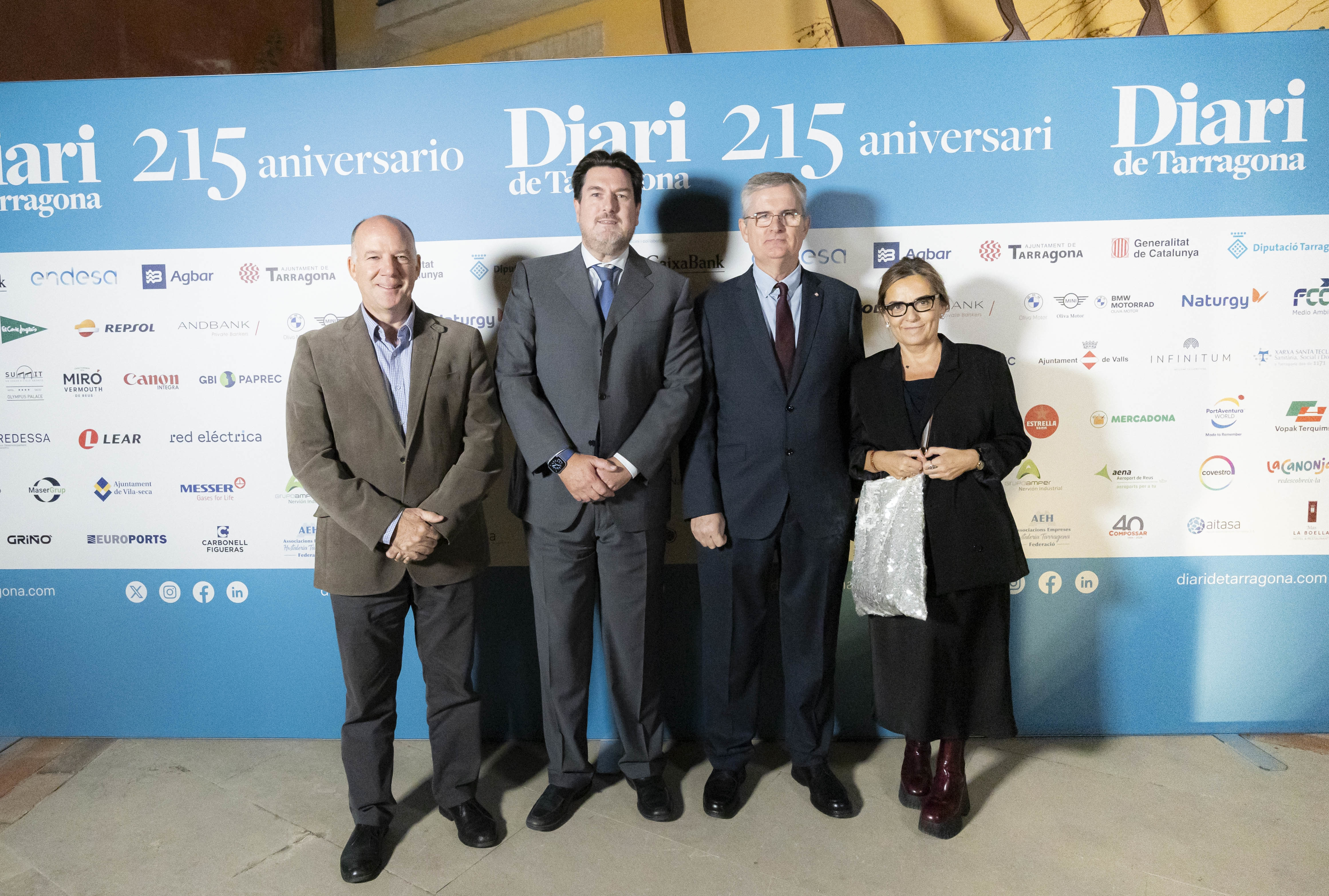 Marc Melillas, director general de Mitjans de la Generalitat; Santi Batchilleria; Carlos Escolà, secretari de Comunicació i Difusió de la Generalitat; y Natàlia Rodríguez.