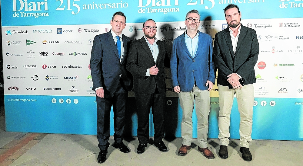 Carlos Amil; Alberto Aragonés, de Emyer; Luis de Grandes, de LDG Group; y Rafael Servent.