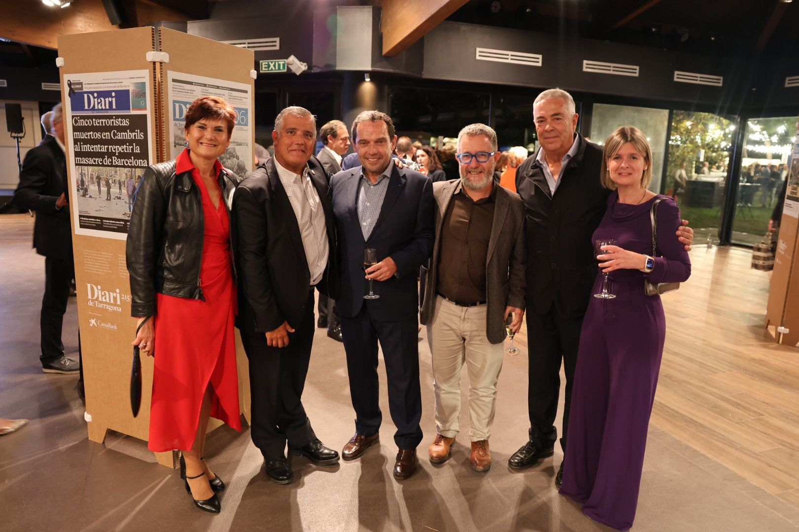 Noemi Llauradó, presidenta de la Diputació de Tarragona, Saül Garreta, president del Port de Tarragona, Joan Basora, Jordi Cervera y acompañantes 