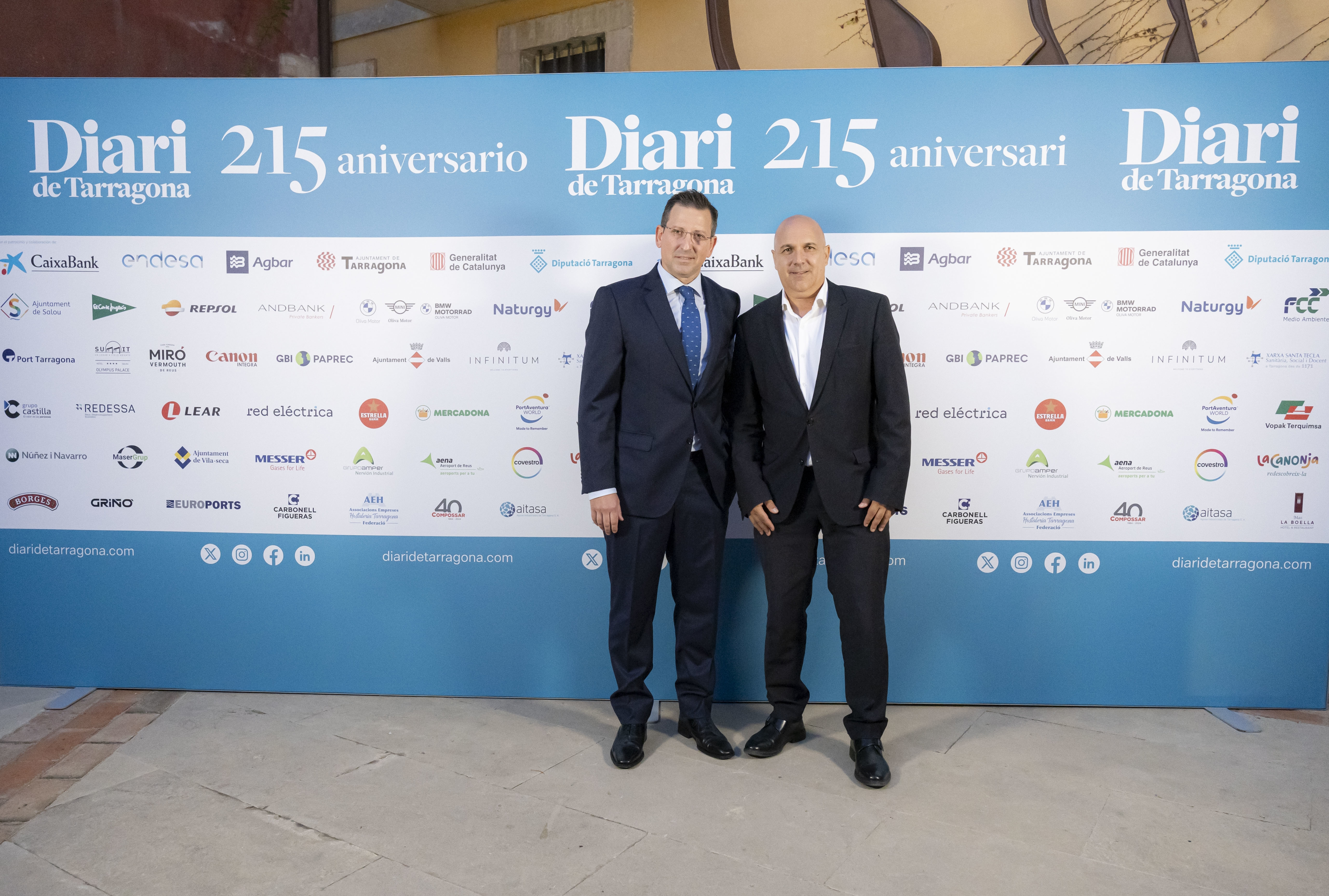 Carlos Amil y Jordi Giné, director grandes cuentas Telefónica.