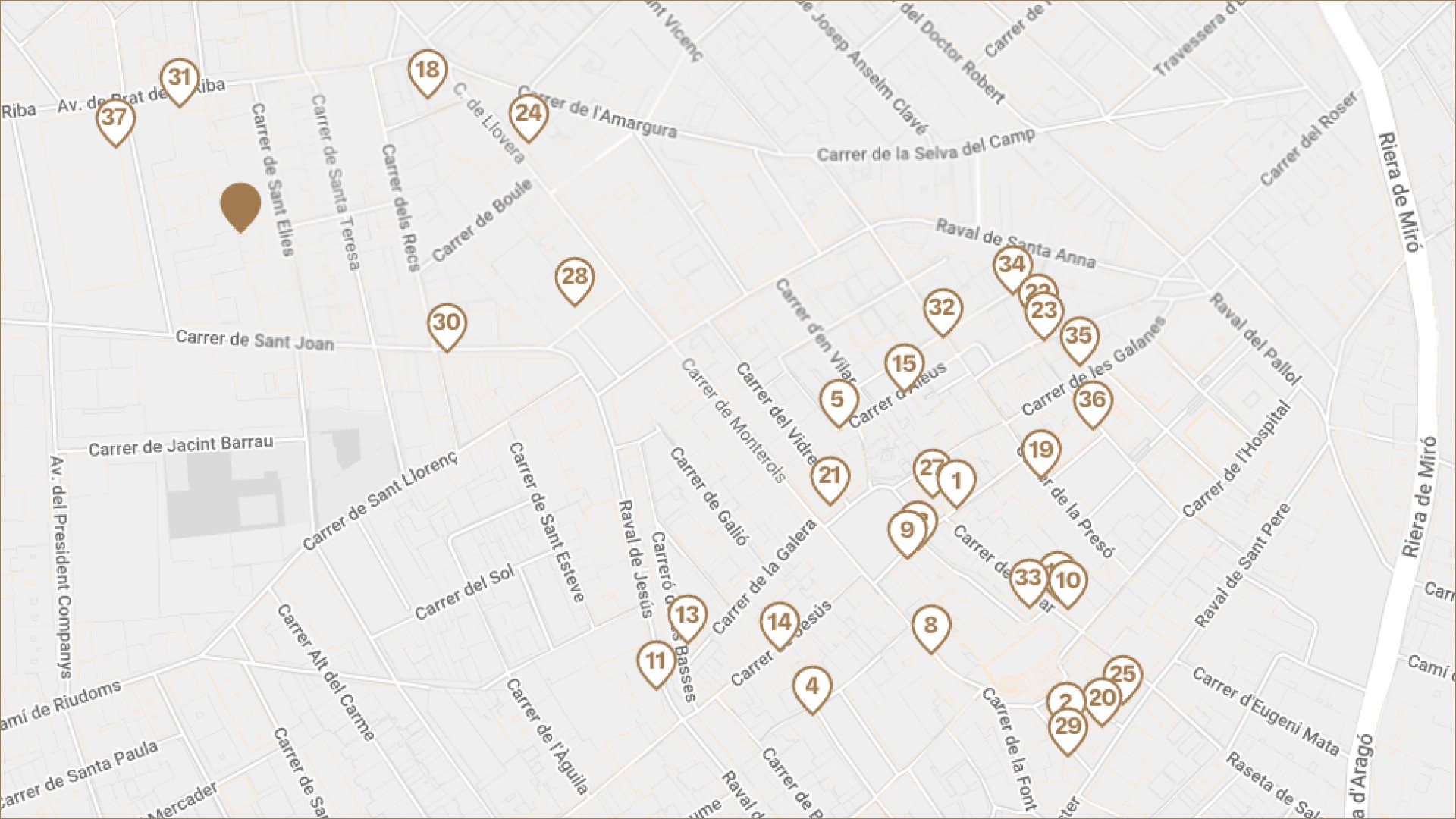 Mapa Ganxet Pintxo 2023